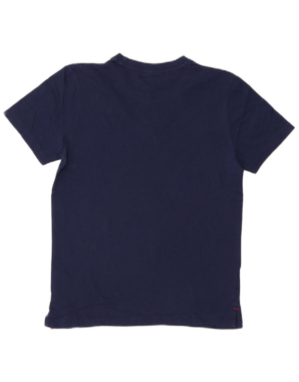 Umbro Mens T-Shirt Top Small Navy Blue Cotton