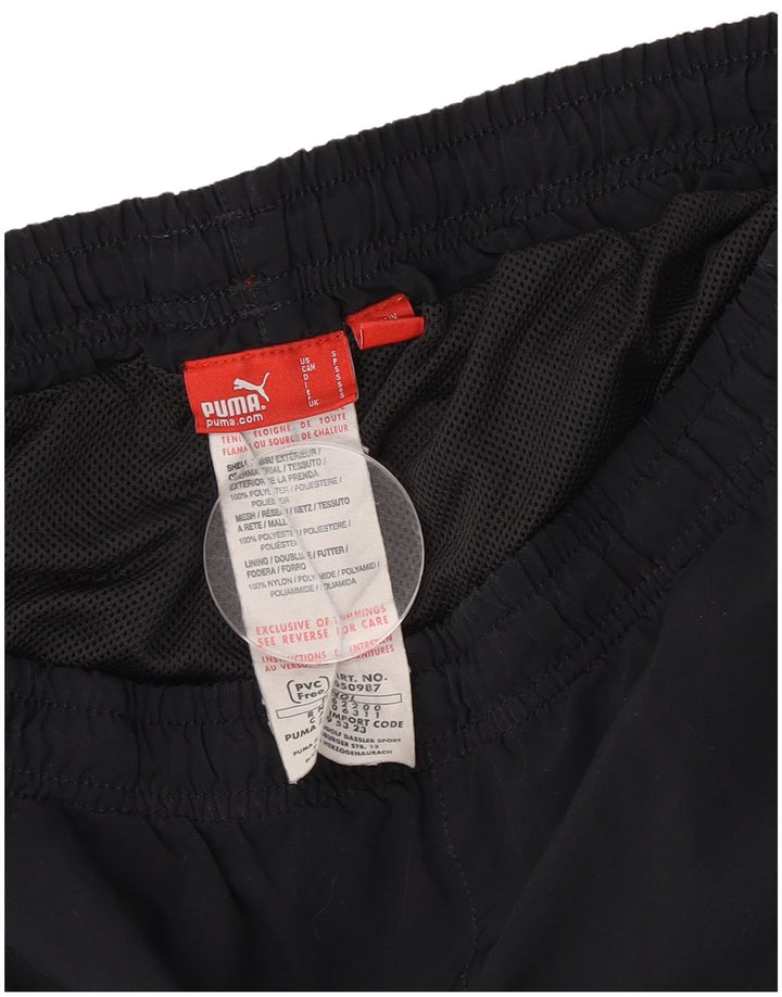 Puma Mens Tracksuit Trousers Small  Black Polyester