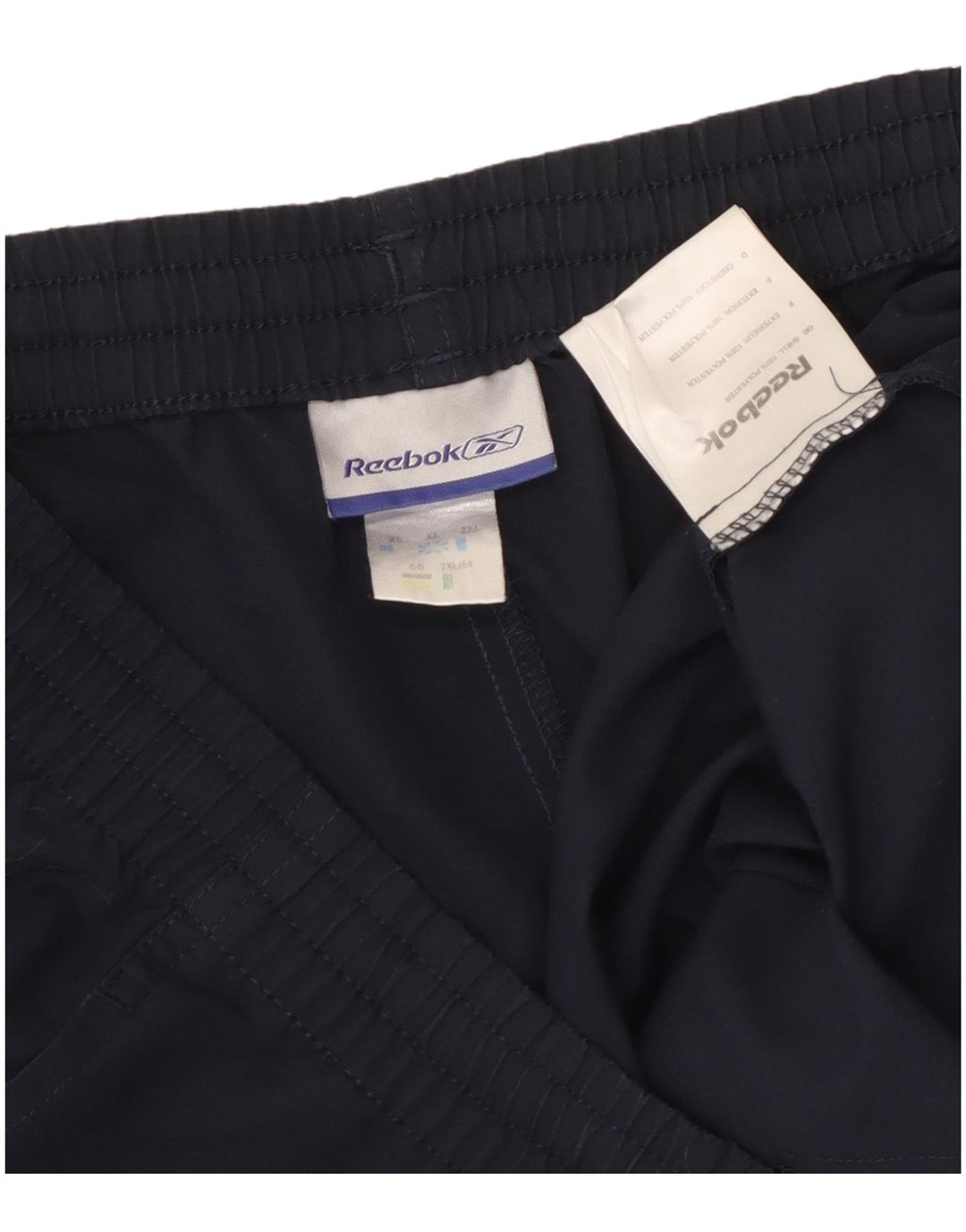 Reebok Mens Sport Shorts XL Navy Blue Polyester