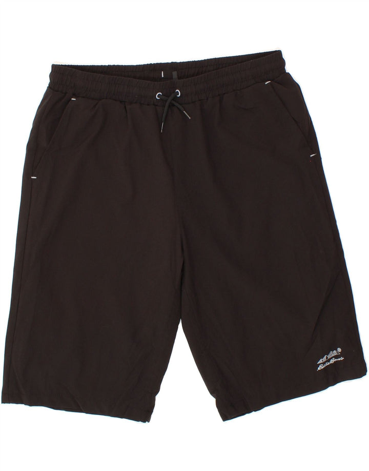 EDDIE BAUER Boys Sport Shorts 15-16 Years XL Black Polyester Vintage Eddie Bauer and Second-Hand Eddie Bauer from Messina Hembry 