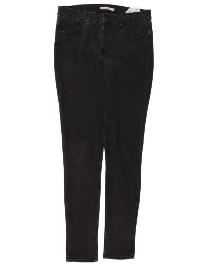 LEVI'S Womens 311 Shaping Skinny Jeans W31 L34 Black Cotton