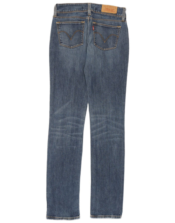 Levi's Womens 571 Slim Jeans W27 L34 Blue Cotton