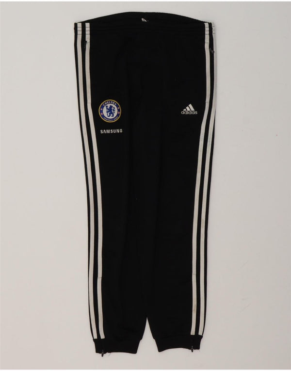 ADIDAS Boys Chelsea FC Tracksuit Trousers Joggers 11-12 Years Black