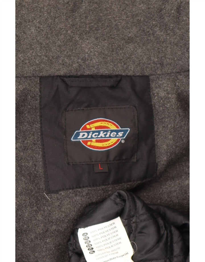 Dickies Mens Windbreaker Jacket UK 40 Large Black Polyester