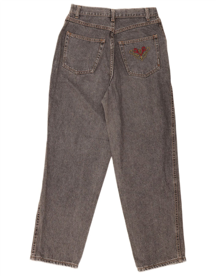 Vintage Womens High Waist Tapered Jeans IT 46 Large W28 L29 Grey Cotton