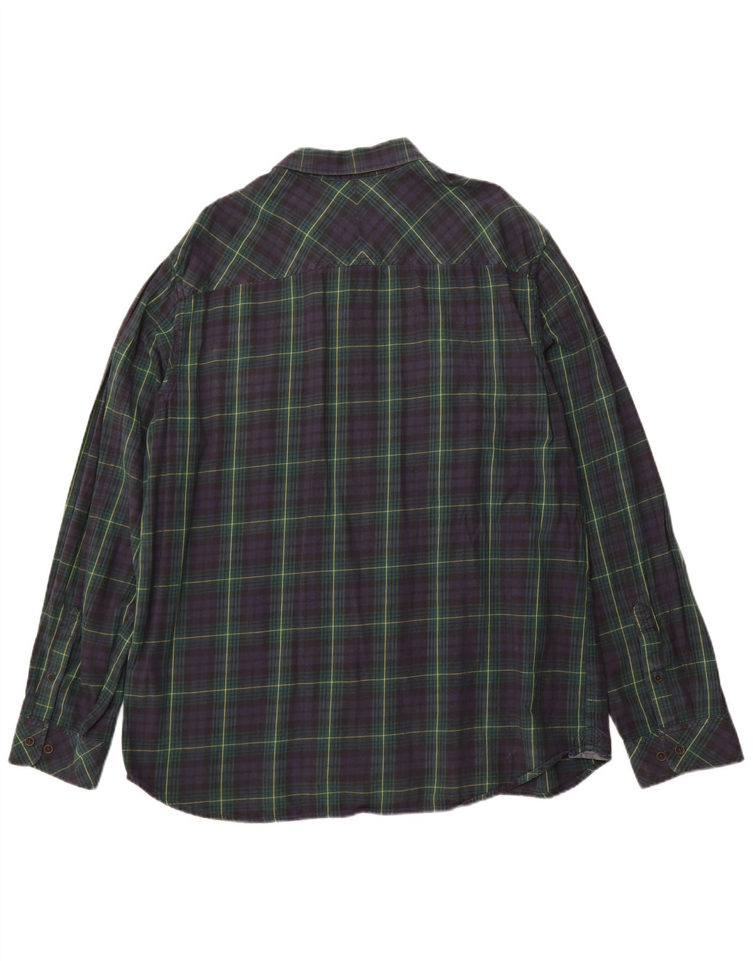 TIMBERLAND Mens Earthkeepers Slim Fit Flannel Shirt 3XL Navy Blue Check