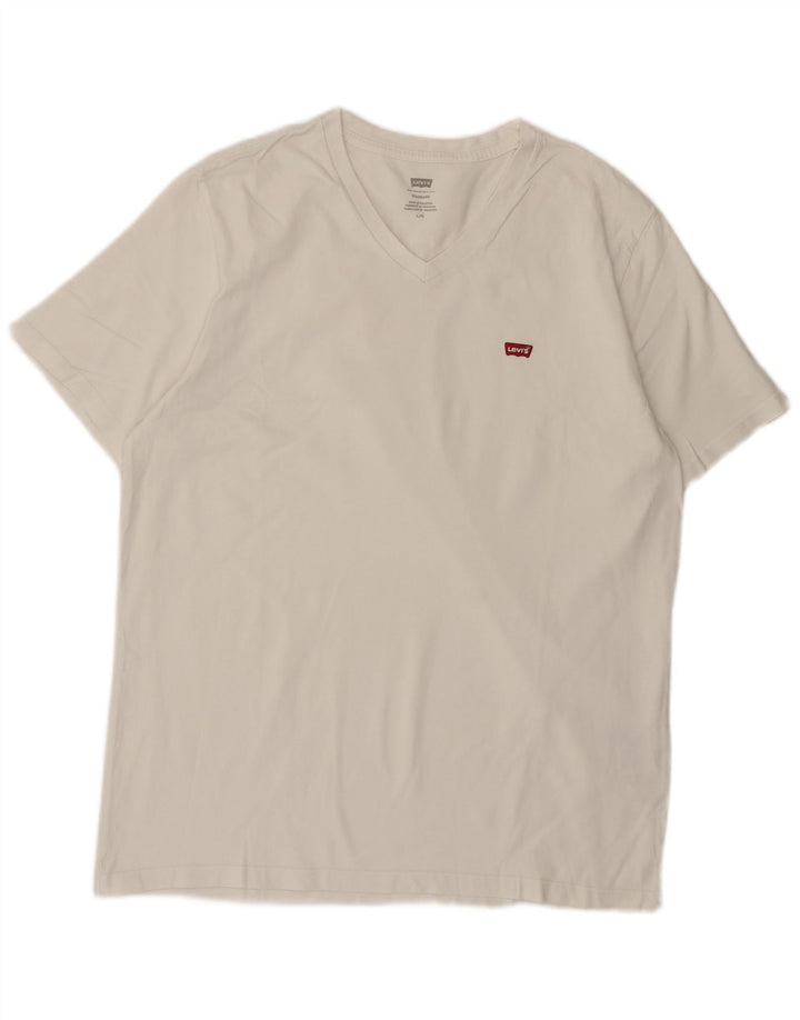 Levi's Mens Standard Fit T-Shirt Top Large White Cotton