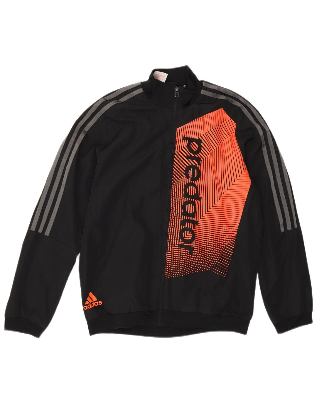 Adidas Boys Predator Tracksuit Top Jacket 11-12 Years Black Polyester