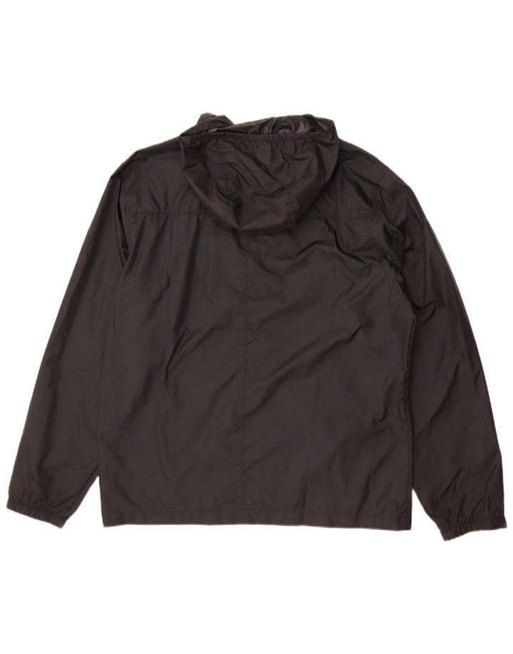 Columbia Mens Hooded Rain Jacket UK 38 Medium Black Polyester