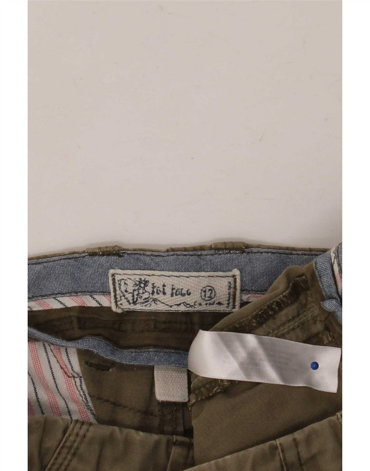 Fat Face Womens Cargo Shorts UK 12 Medium W32 Khaki Cotton