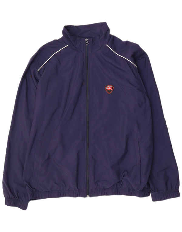 Nike Mens Bomber Jacket UK 44/46 XL Navy Blue Nylon