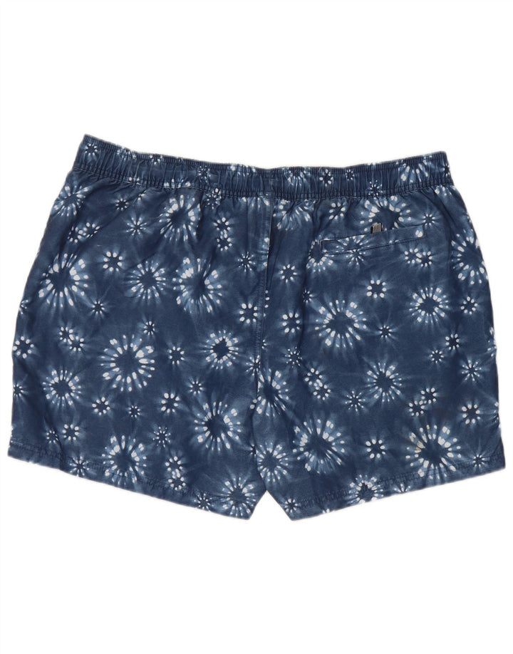 Marks & Spencer Mens Swimming Shorts XL Blue Tie Dye Polyester