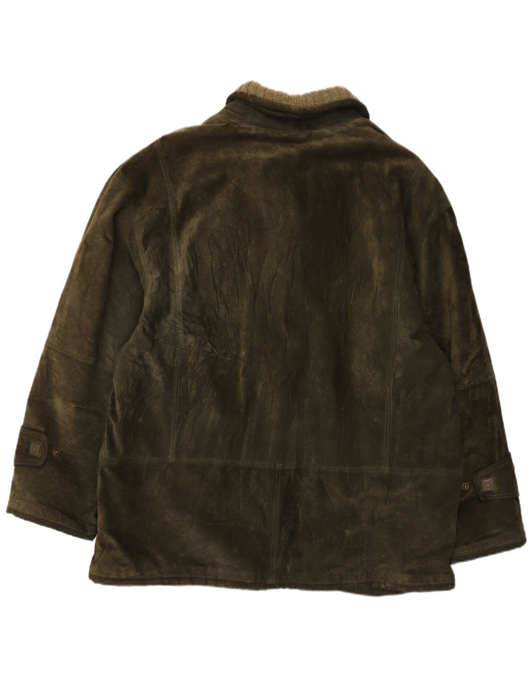 Torras Mens Suede Jacket EU 60 5XL Khaki