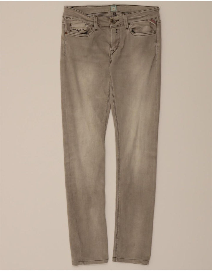 REPLAY Womens Slim Jeans W28 L30 Grey Cotton Vintage Replay and Second-Hand Replay from Messina Hembry 