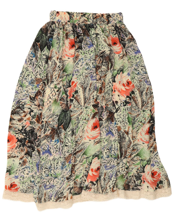 Betty Barclay Womens Flared Skirt UK 14 Large W28 Multicoloured Floral