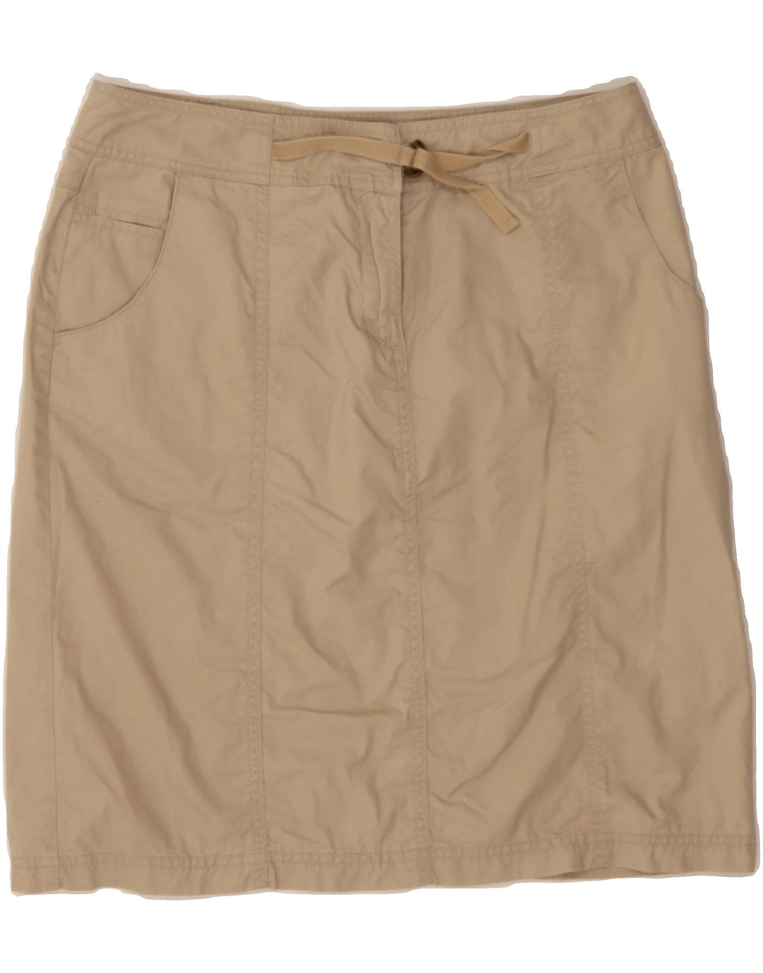 MONSOON Womens Straight Skirt W30 Medium Beige Cotton Vintage Monsoon and Second-Hand Monsoon from Messina Hembry 