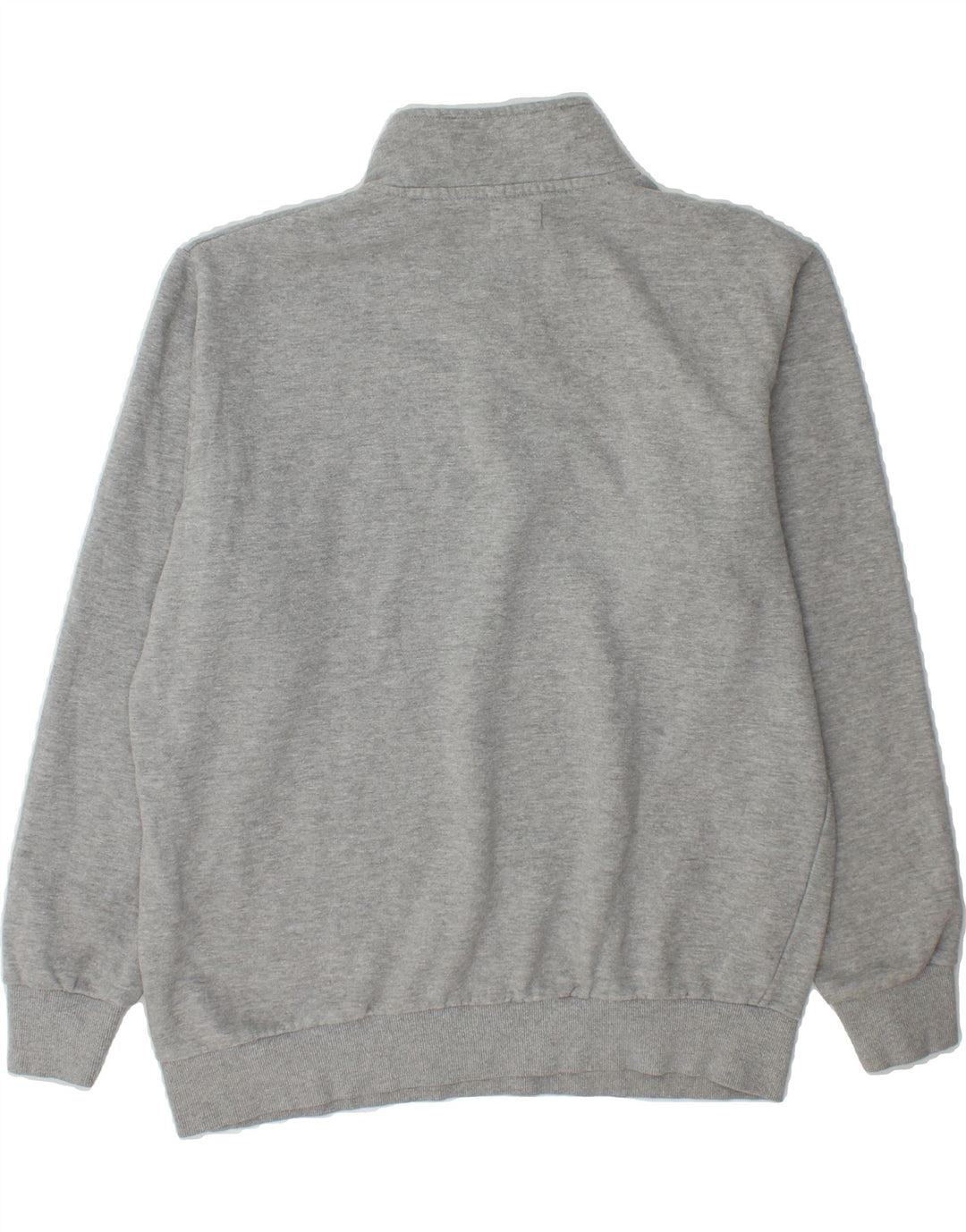 MOUNTAIN WAREHOUSE Mens Zip Neck Sweatshirt Jumper Large Grey Cotton Vintage Mountain Warehouse and Second-Hand Mountain Warehouse from Messina Hembry 