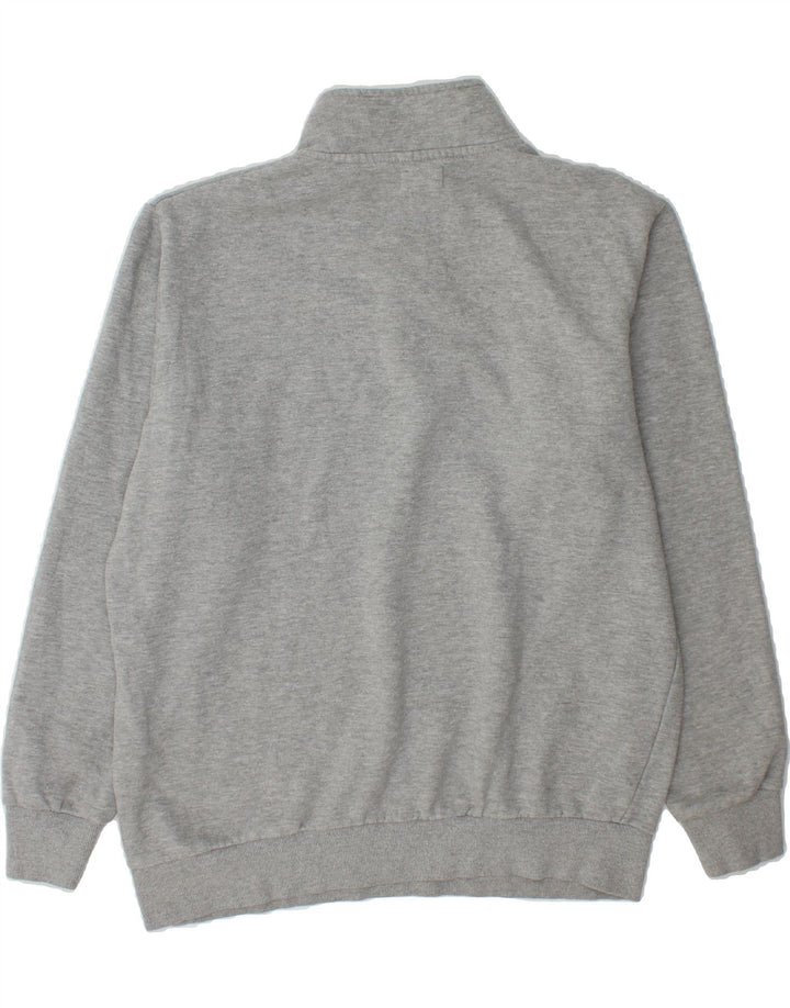 MOUNTAIN WAREHOUSE Mens Zip Neck Sweatshirt Jumper Large Grey Cotton Vintage Mountain Warehouse and Second-Hand Mountain Warehouse from Messina Hembry 