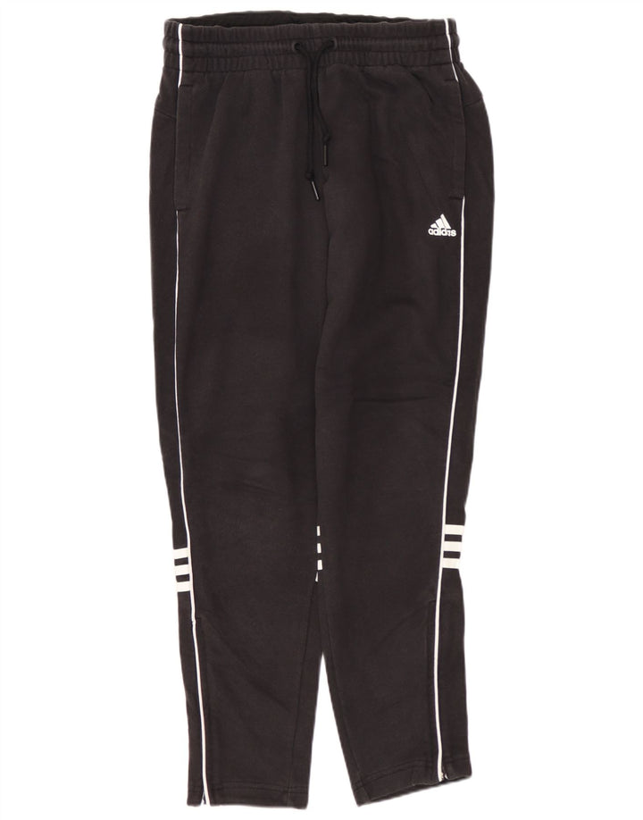 ADIDAS Womens Tracksuit Trousers UK 4/6 XS  Black Cotton