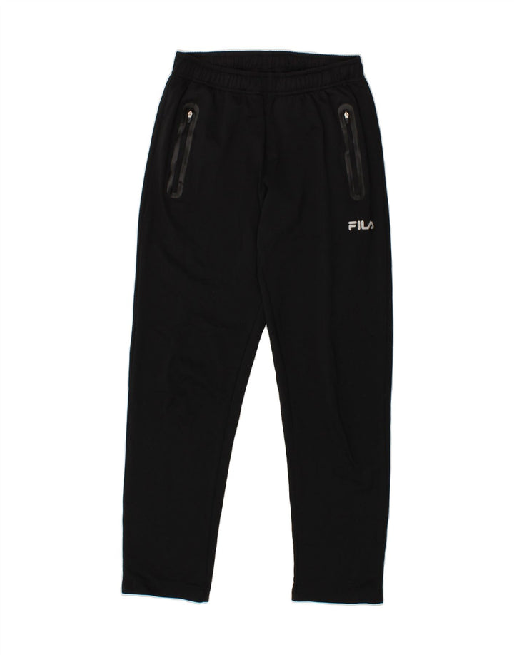 FILA Mens Tracksuit Trousers XS Black Polyester Vintage Fila and Second-Hand Fila from Messina Hembry 