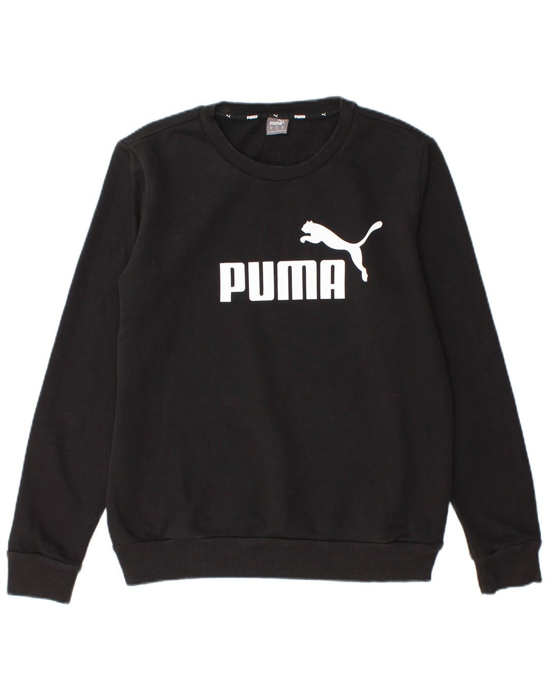 Puma Mens Graphic Sweatshirt Jumper Medium Black