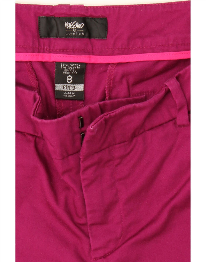 MOSSIMO Womens Casual Shorts US 8 Medium W30 Burgundy Cotton Vintage Mossimo and Second-Hand Mossimo from Messina Hembry 