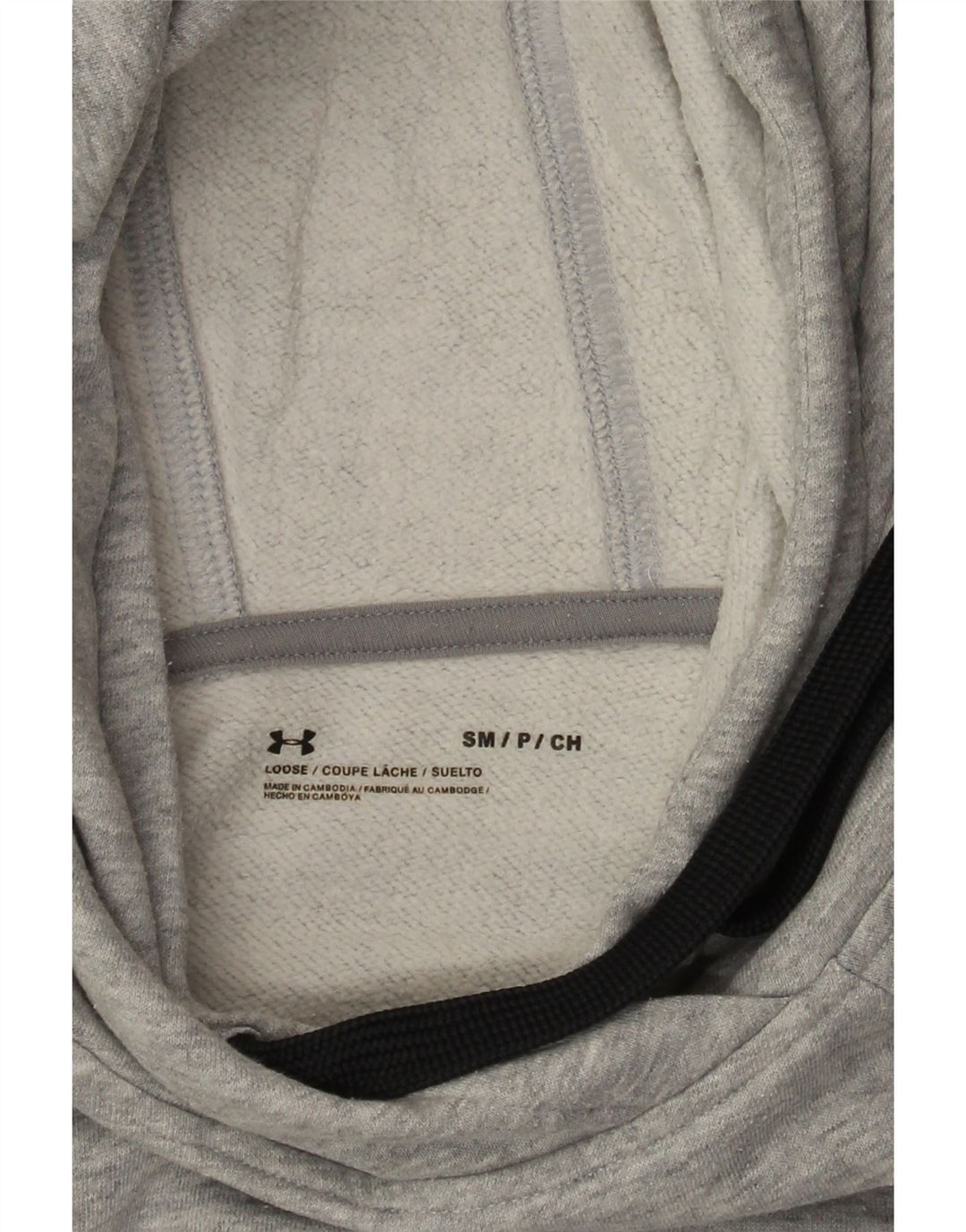 Under Armour Womens Oversized Hoodie Jumper UK 10 Small Grey Flecked