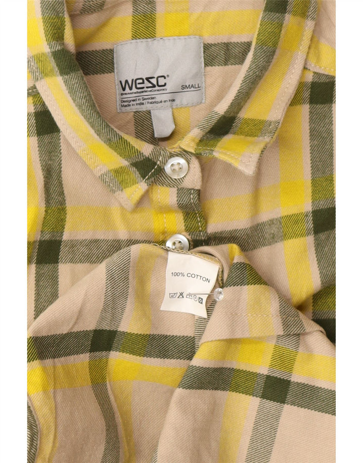 Wezc Womens Flannel Shirt UK 10 Small Multicoloured Check Cotton