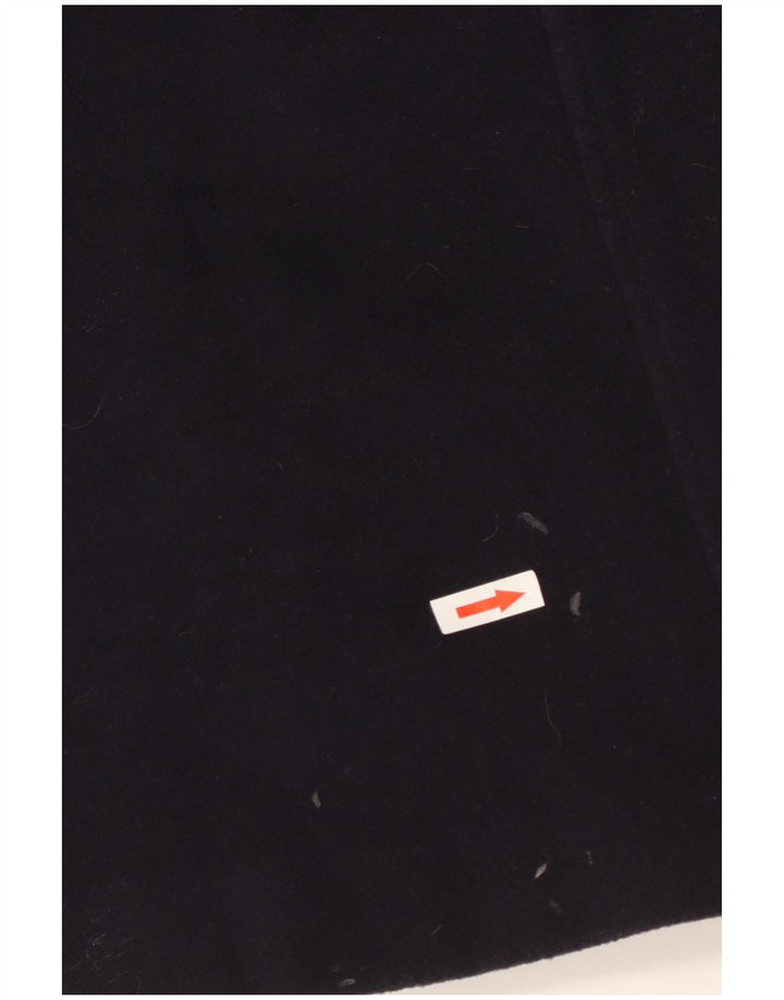 Monsoon Womens Double Breasted Coat UK 8 Small Navy Blue Wool