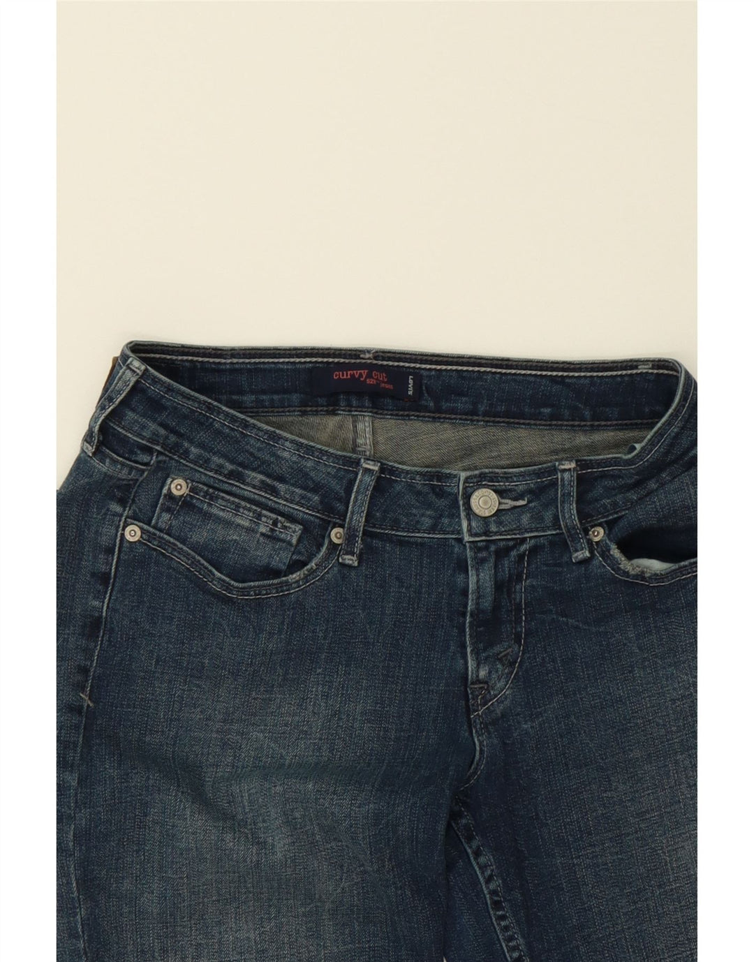LEVI'S Womens 521 Cropped Jeans W28 L22 Blue Cotton Vintage Levi's and Second-Hand Levi's from Messina Hembry 