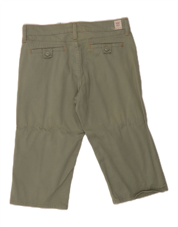 LEVI'S Womens Bermuda Shorts US 10 Large W32 Green Cotton Vintage Levi's and Second-Hand Levi's from Messina Hembry 