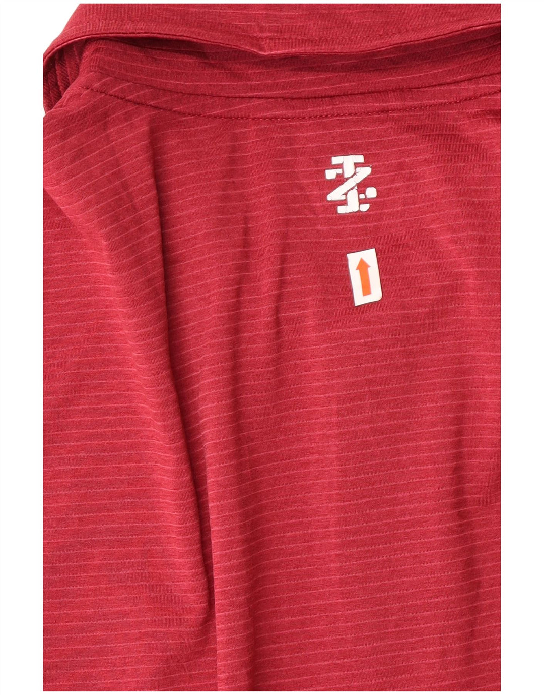 Izod Mens Golf Polo Shirt Large Red Striped Polyester