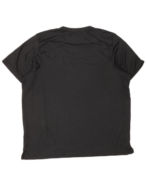 NIKE Mens Dri Fit T-Shirt Top XL Black Polyester