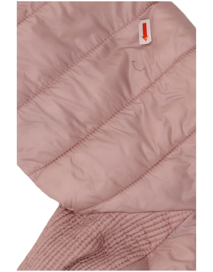 SUPERDRY Womens Padded Jacket UK 16 Large  Pink Nylon