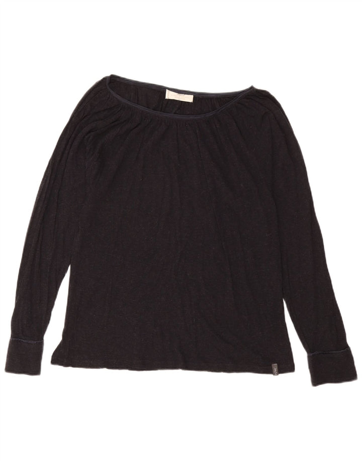 Marlboro Classics Womens Top Long Sleeve UK 16 Large Black