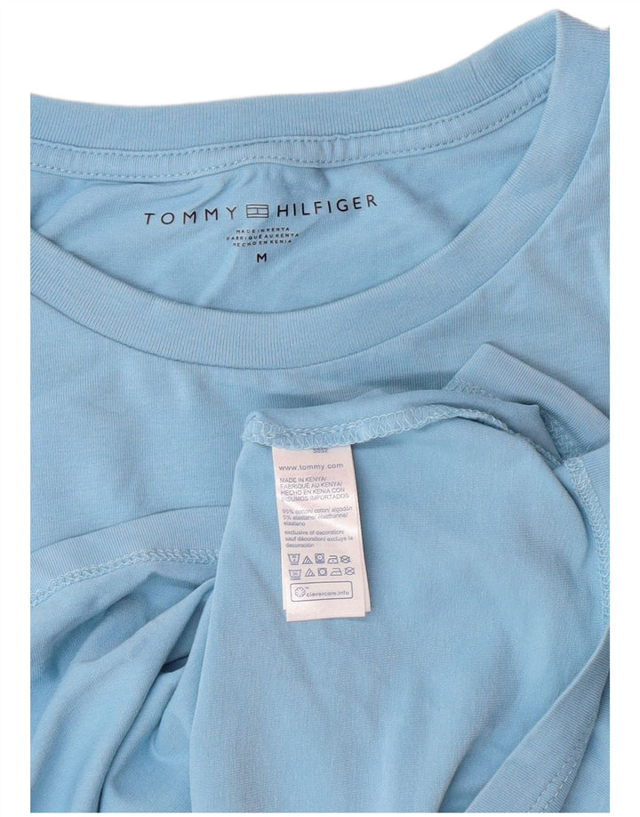 TOMMY HILFIGER Mens T-Shirt Top Medium Blue Cotton