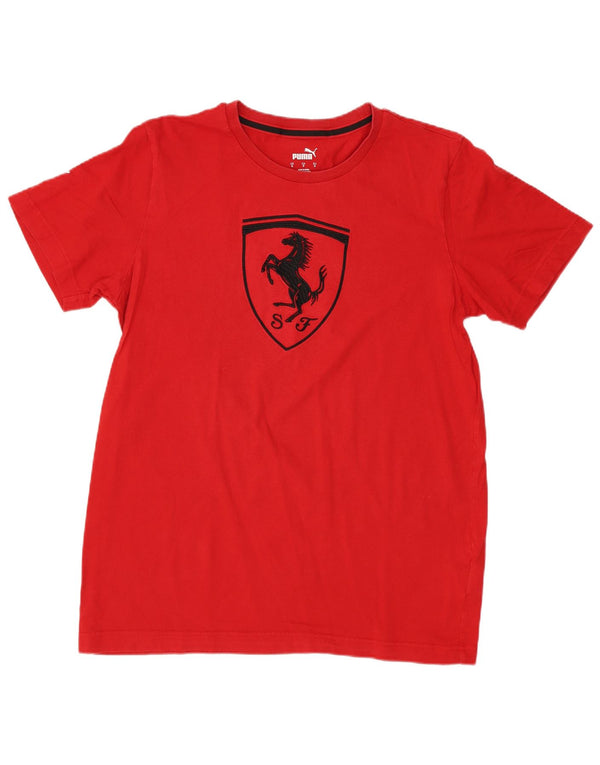 PUMA Mens Ferrari Graphic T-Shirt Top Small Red