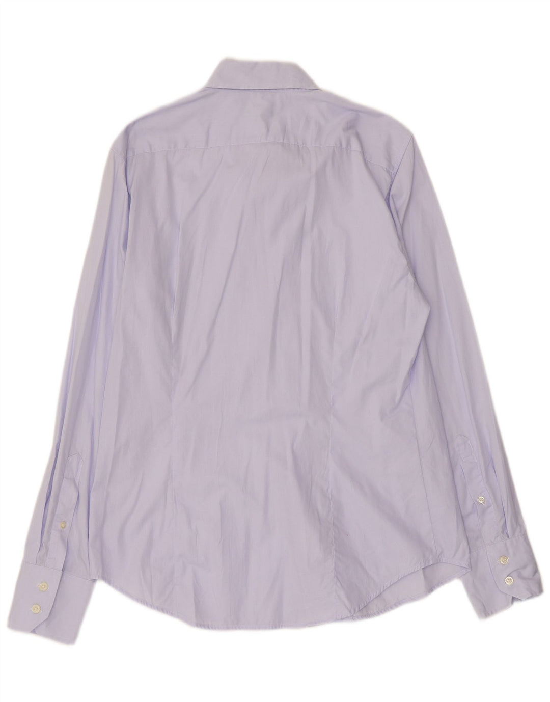 BENETTON Mens Shirt Large Purple Cotton