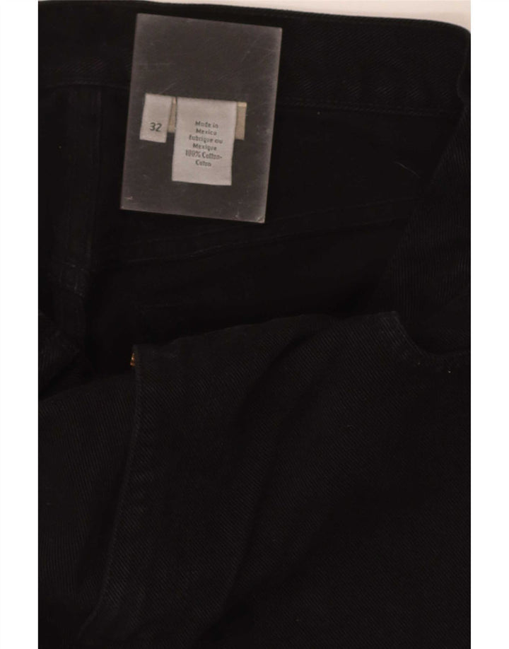 Calvin Klein Mens Regular Straight Jeans W32 L30 Black Cotton