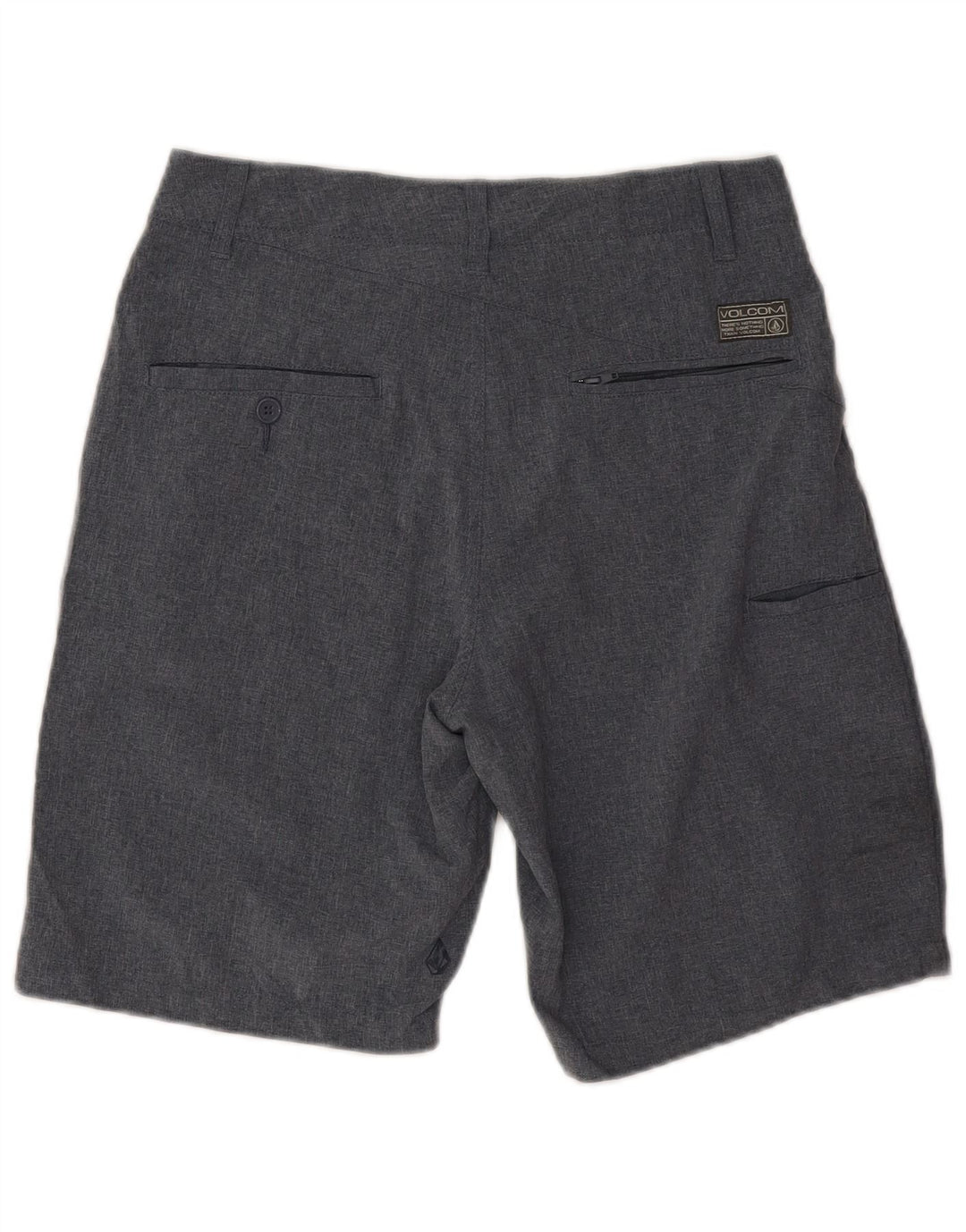 Volcom Mens Cargo Shorts W28 Medium Grey Polyester