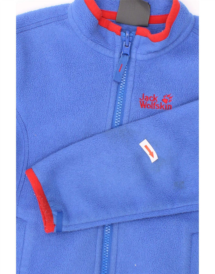 Jack Wolfskin Boys Liner Fleece Jacket 5-6 Years Blue Polyester