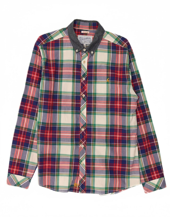 JOULES Mens Superduper Shirt Large Multicoloured Check