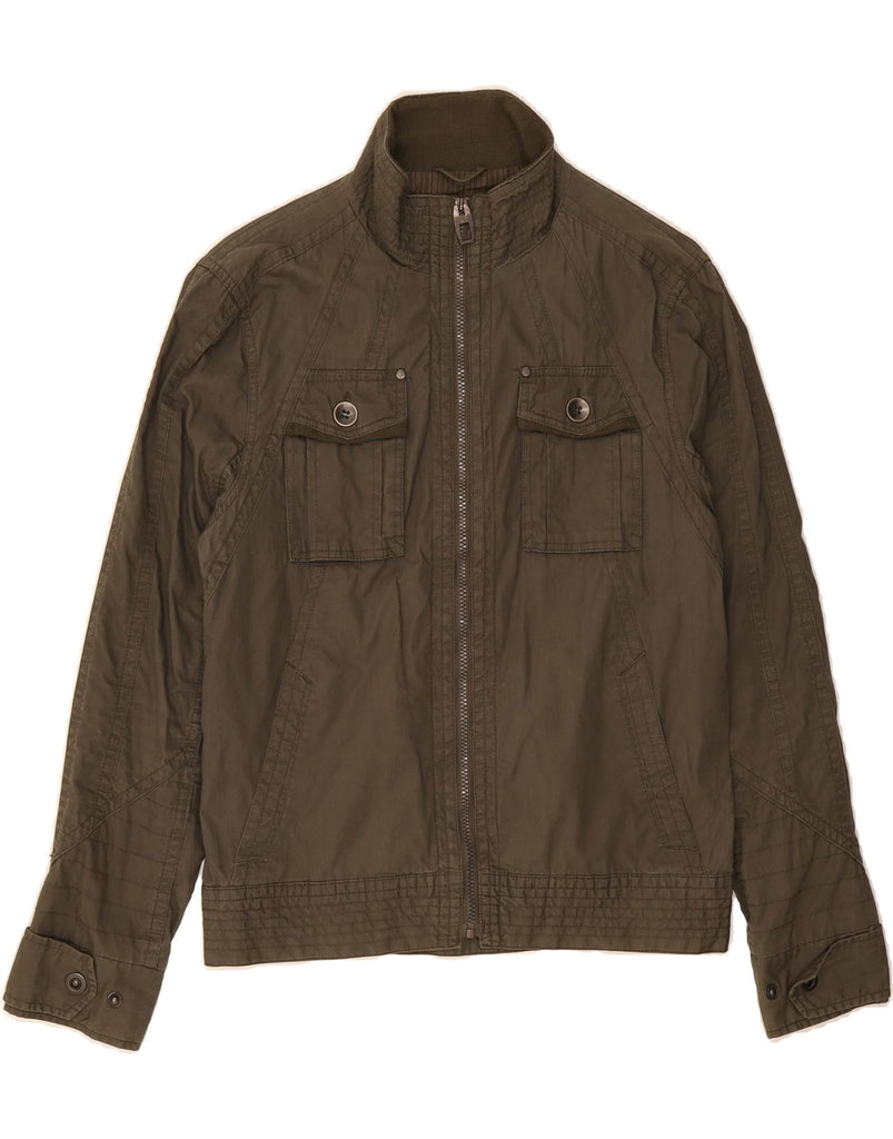 LEE COOPER Mens Utility Jacket UK 34 Small Khaki Cotton Vintage Lee Cooper and Second-Hand Lee Cooper from Messina Hembry 