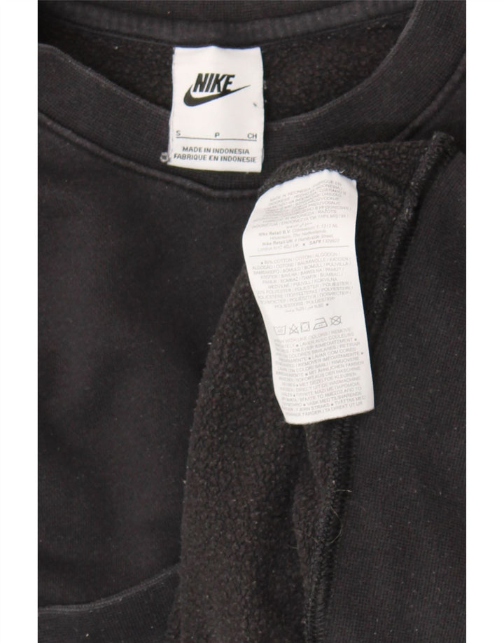 Nike Mens Sweatshirt Jumper Small Black Cotton