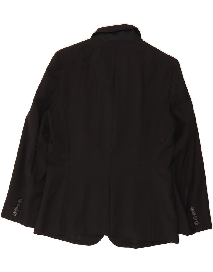 J. CREW Womens 2 Button Blazer Jacket UK 14 Medium Black Vintage J. Crew and Second-Hand J. Crew from Messina Hembry 