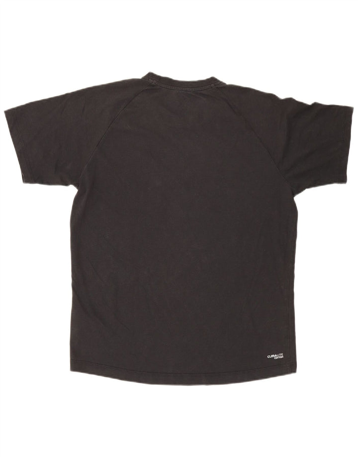 Adidas Mens Climalite T-Shirt Top Medium Black Cotton