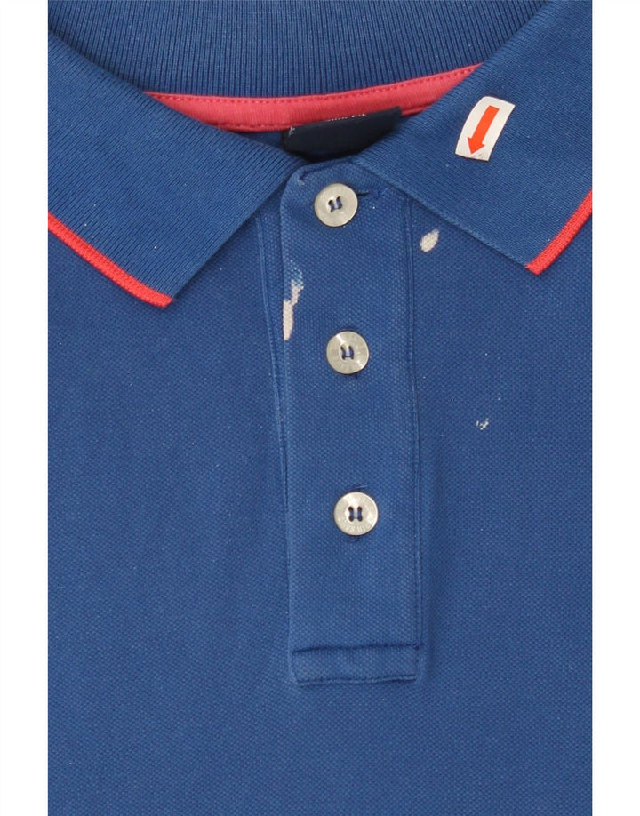 NORTH SAILS Mens Slim Fit Polo Shirt Medium Blue Cotton Vintage North Sails and Second-Hand North Sails from Messina Hembry 