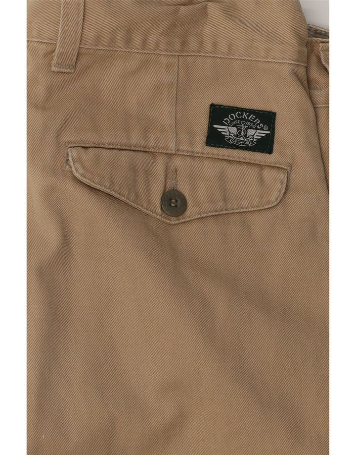 DOCKERS Mens Pegged Chino Trousers W30 L31 Beige