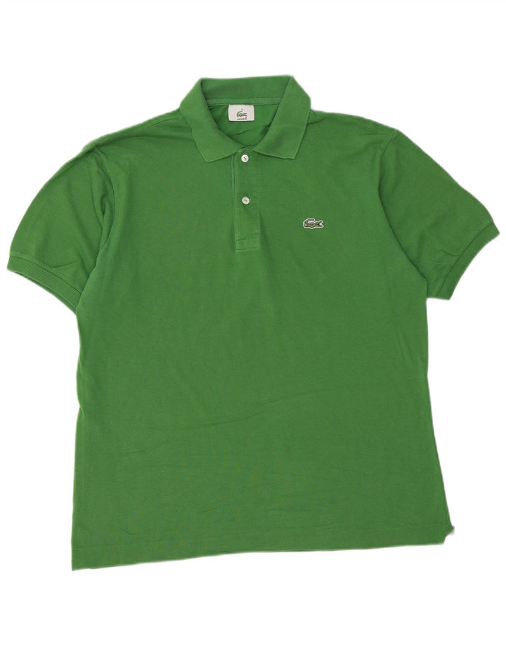Lacoste Mens Polo Shirt Size 4 Medium Green Cotton