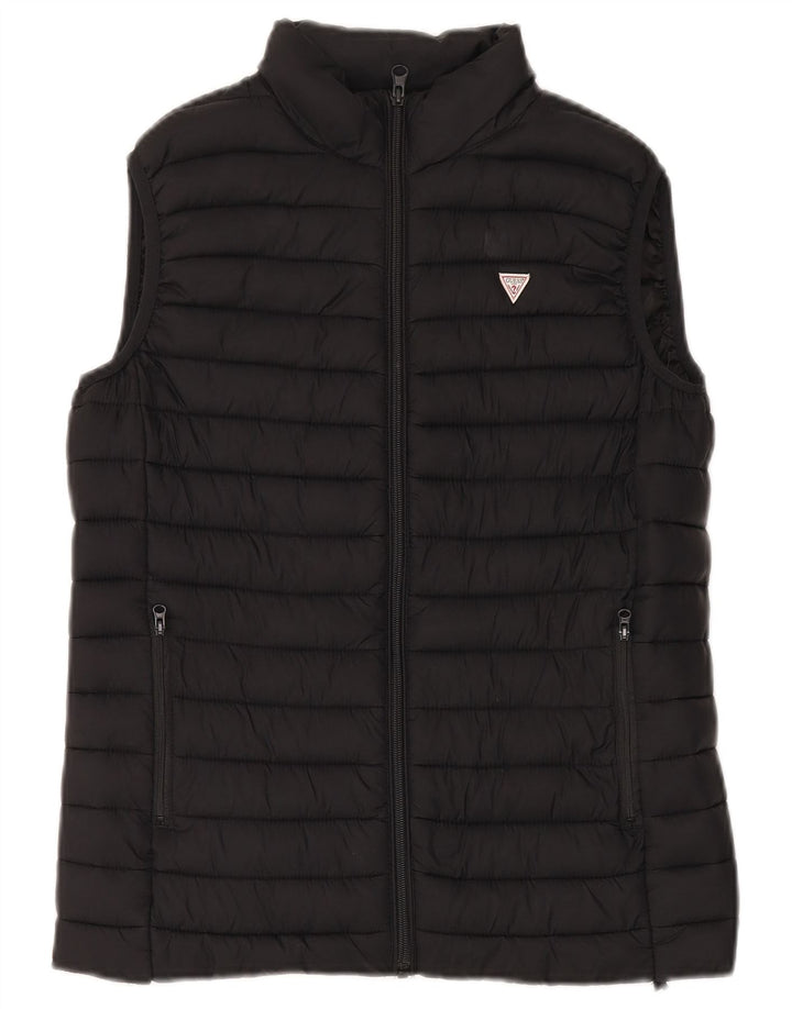 Guess Boys Padded Gilet 13-14 Years Black Polyamide
